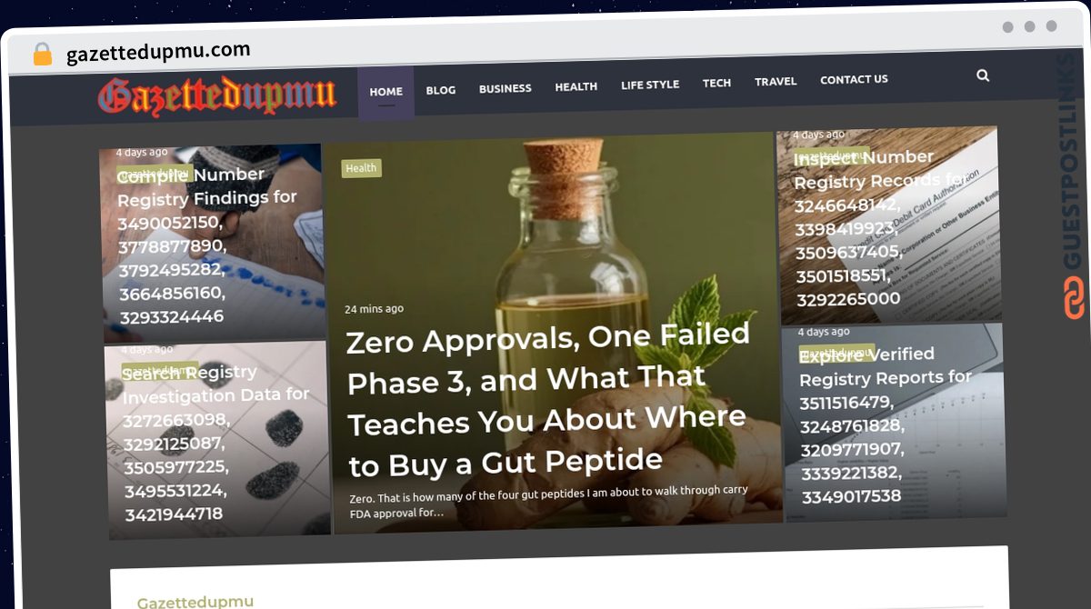 Publish Guest Post on gazettedupmu.com
