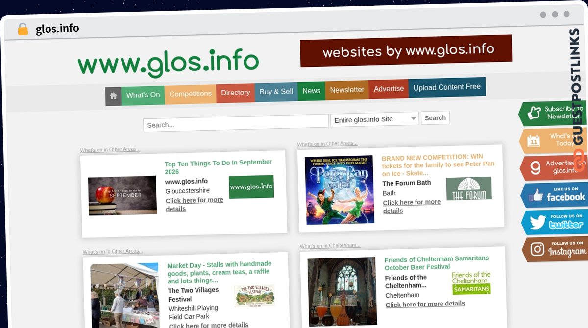 Publish Guest Post on glos.info