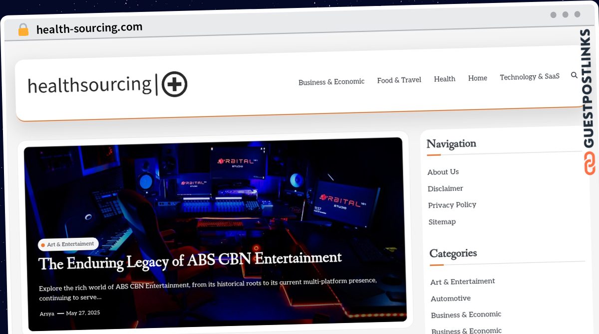 Publish Guest Post on health-sourcing.com