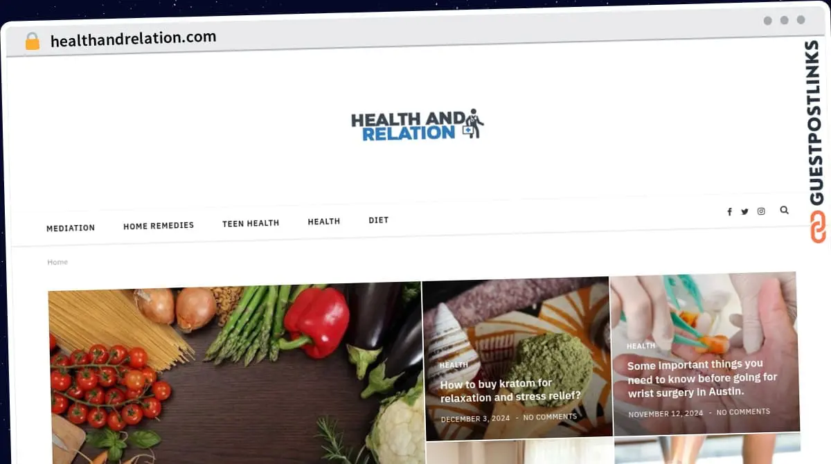 Publish Guest Post on healthandrelation.com
