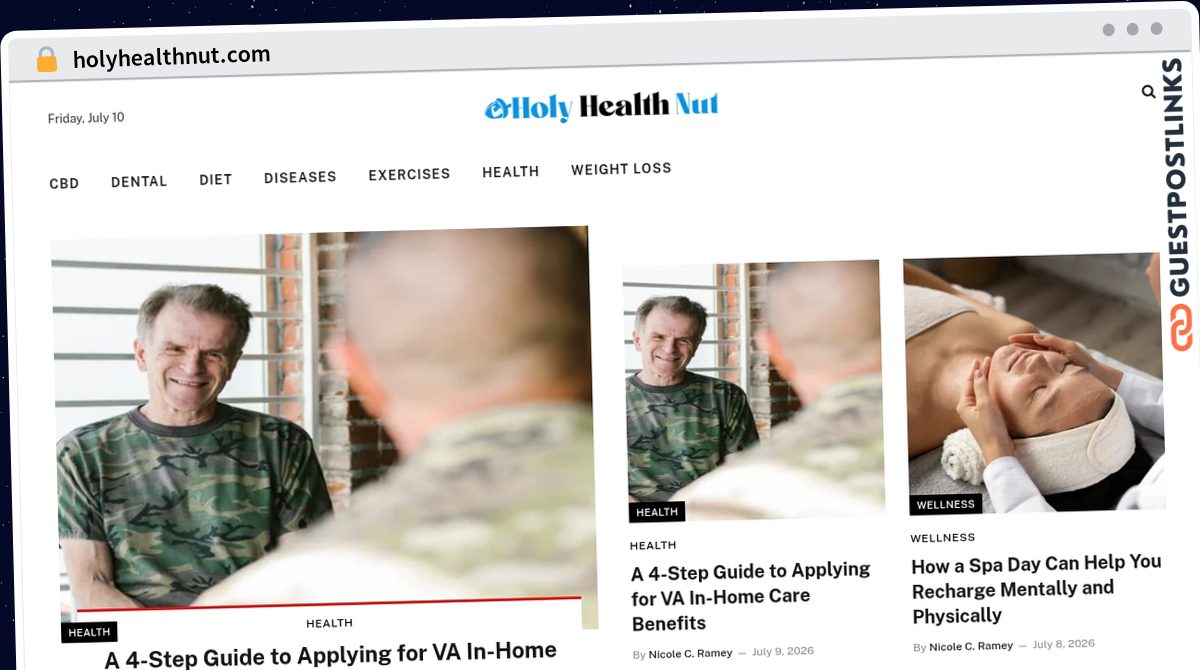 Publish Guest Post on holyhealthnut.com