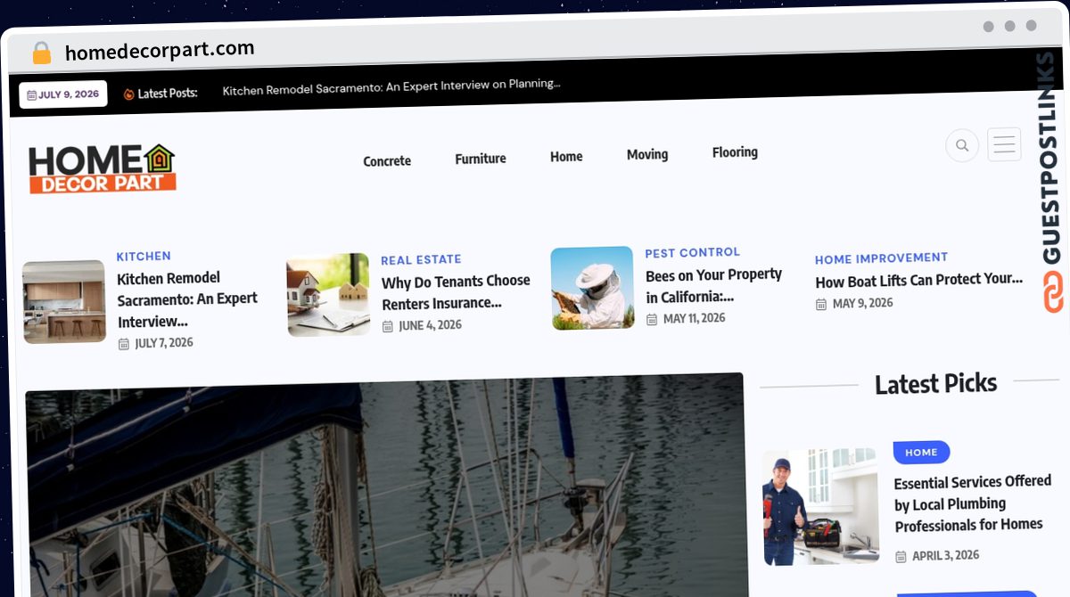 Publish Guest Post on homedecorpart.com