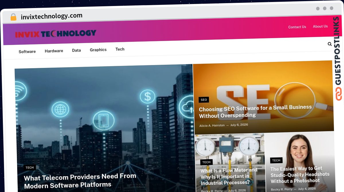 Publish Guest Post on invixtechnology.com