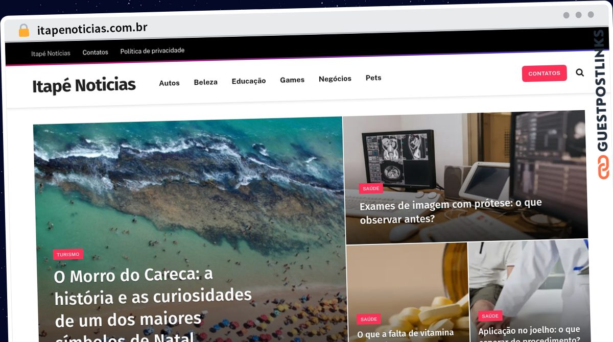 Publish Guest Post on itapenoticias.com.br