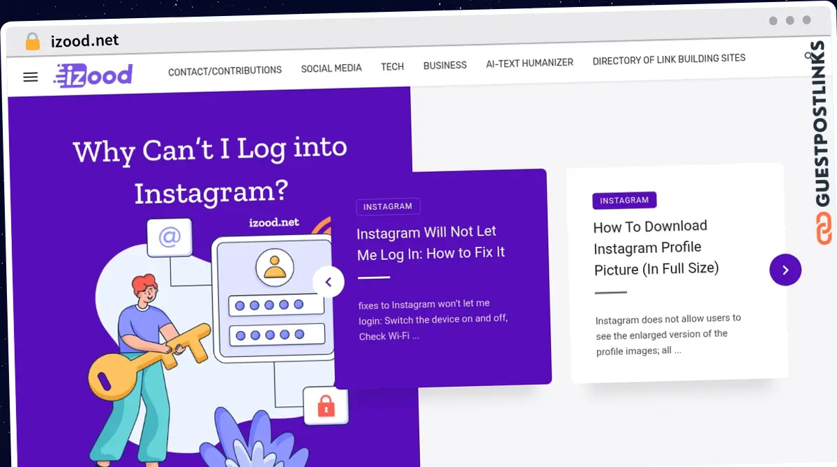 Publish Guest Post on izood.net