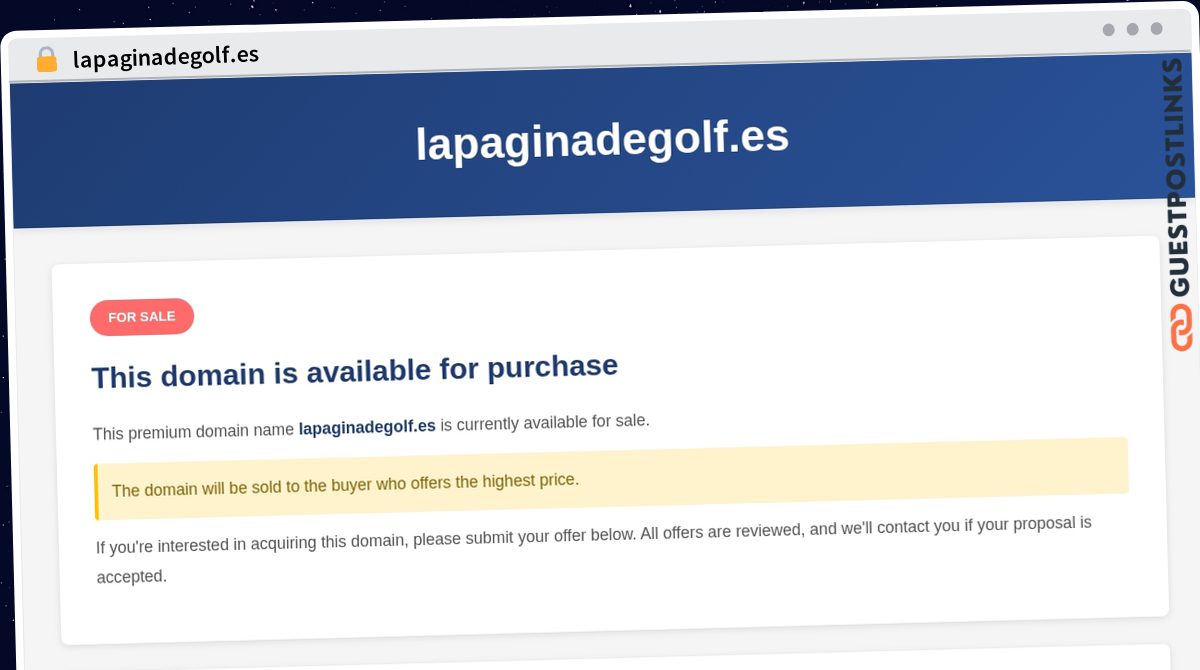 Publish Guest Post on lapaginadegolf.es