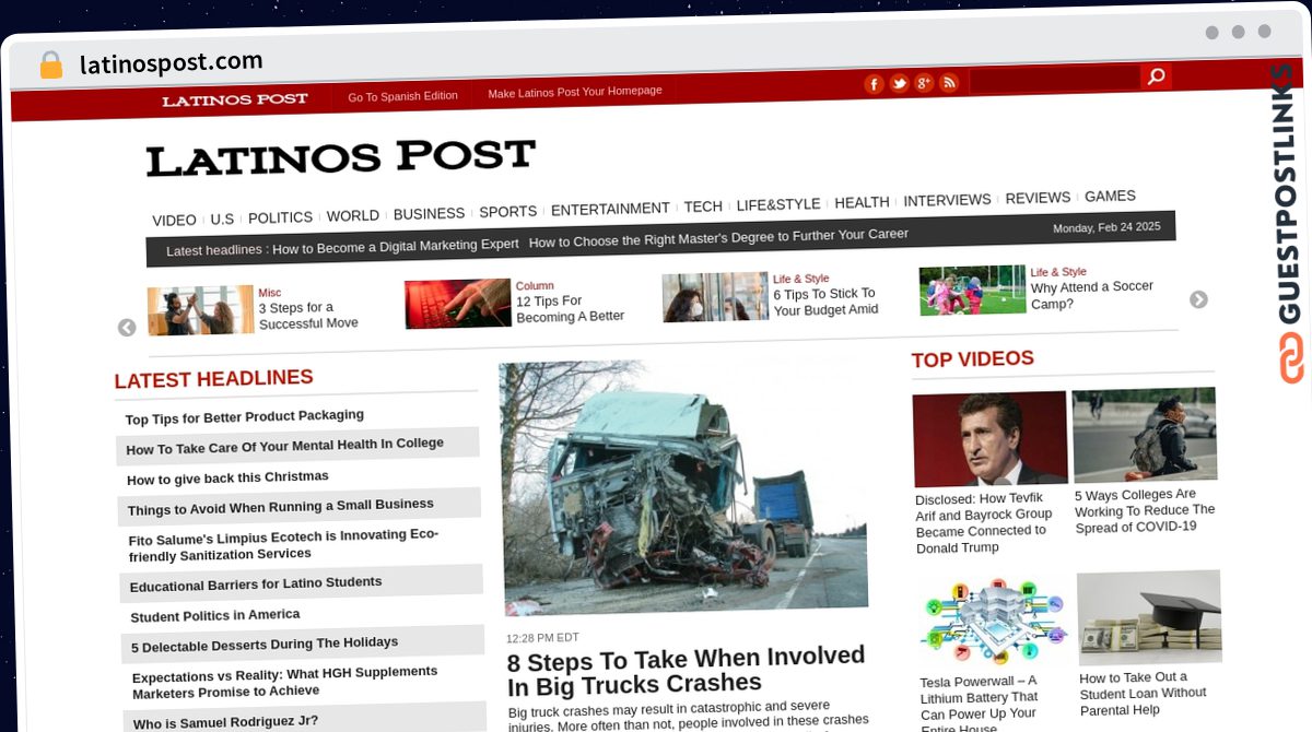 Publish Guest Post on latinospost.com