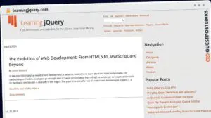 Publish Guest Post on learningjquery.com