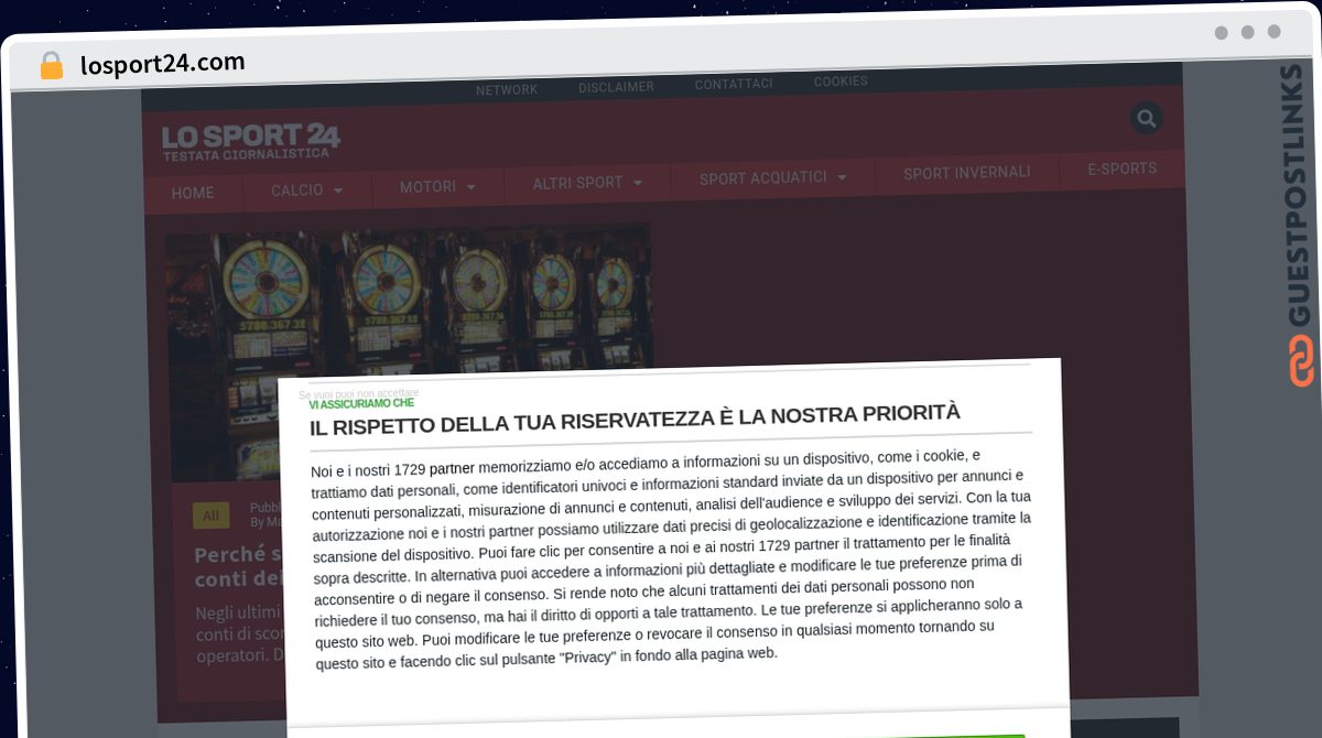 Publish Guest Post on losport24.com