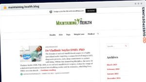 Publish Guest Post on maintaining.health.blog
