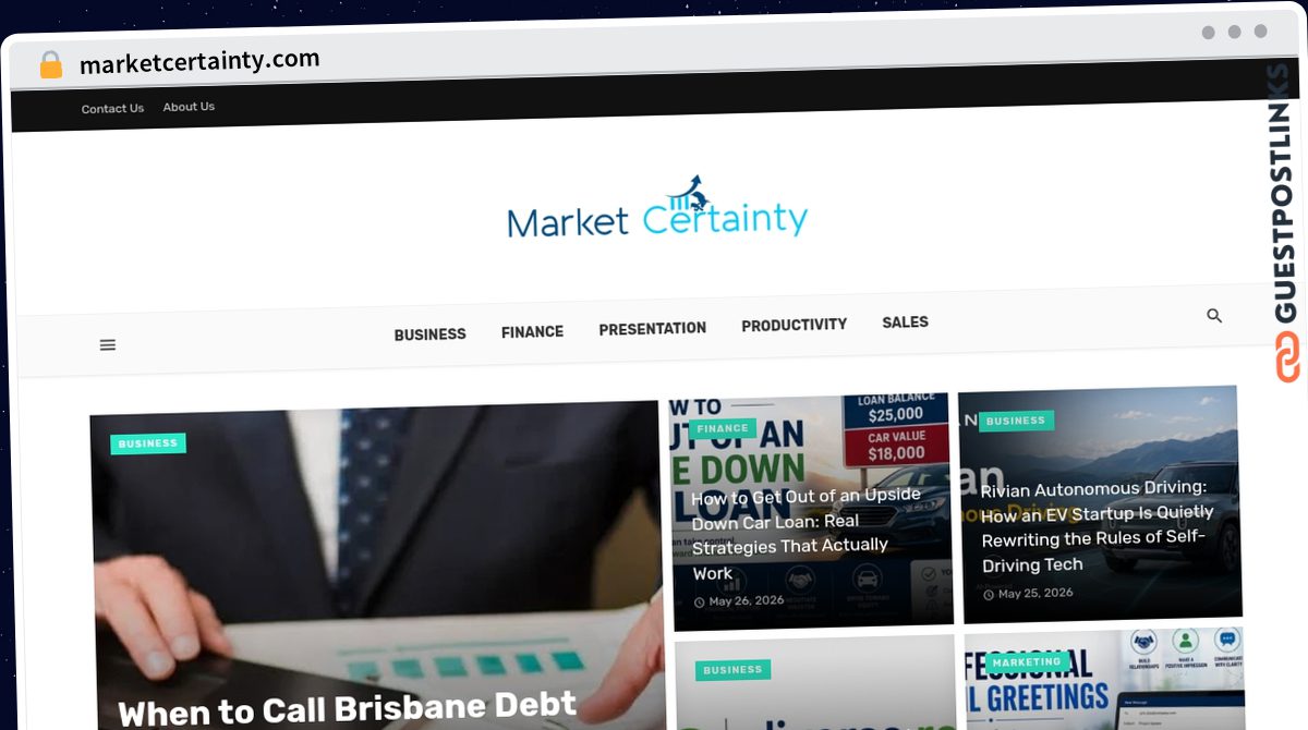 Publish Guest Post on marketcertainty.com