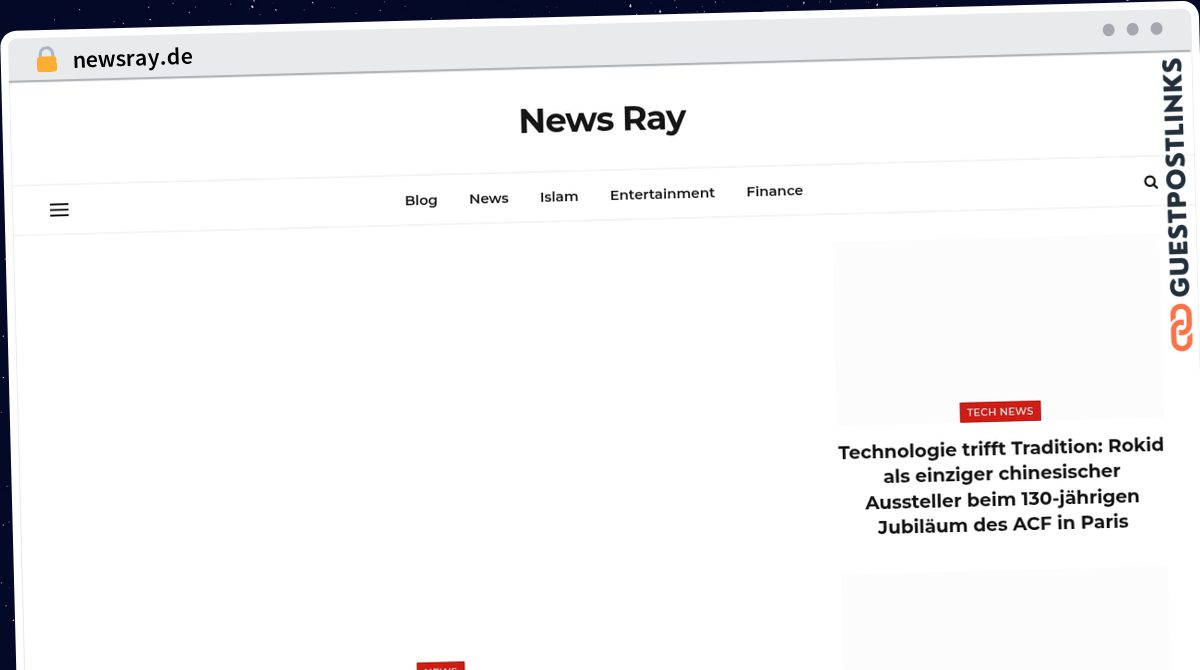 Publish Guest Post on newsray.de
