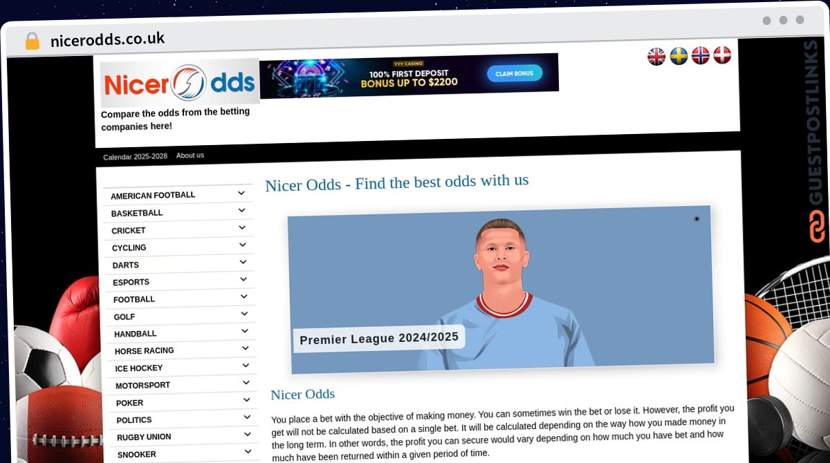 Publish Guest Post on nicerodds.co.uk