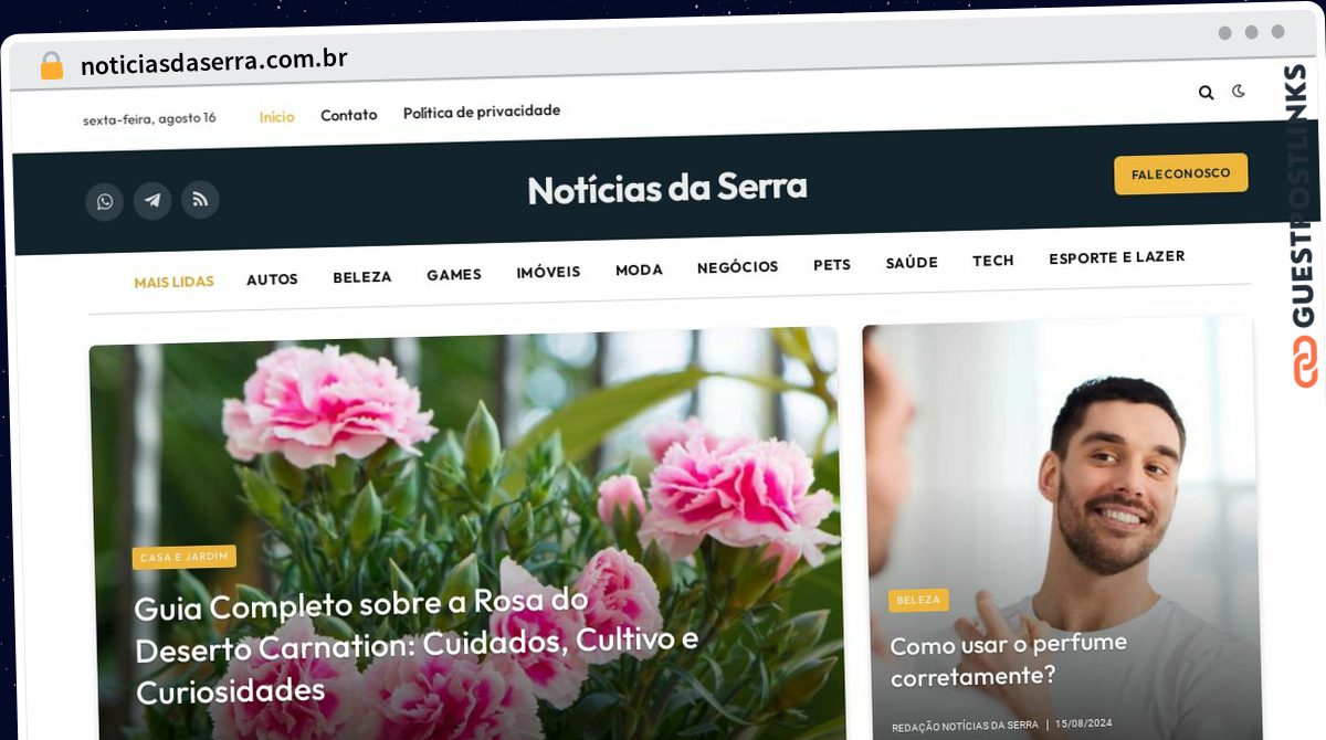 Publish Guest Post on noticiasdaserra.com.br