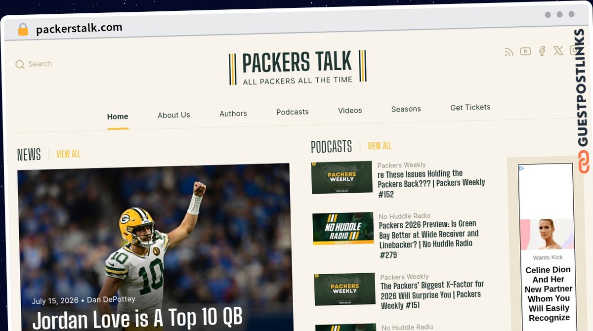 Publish Guest Post on packerstalk.com