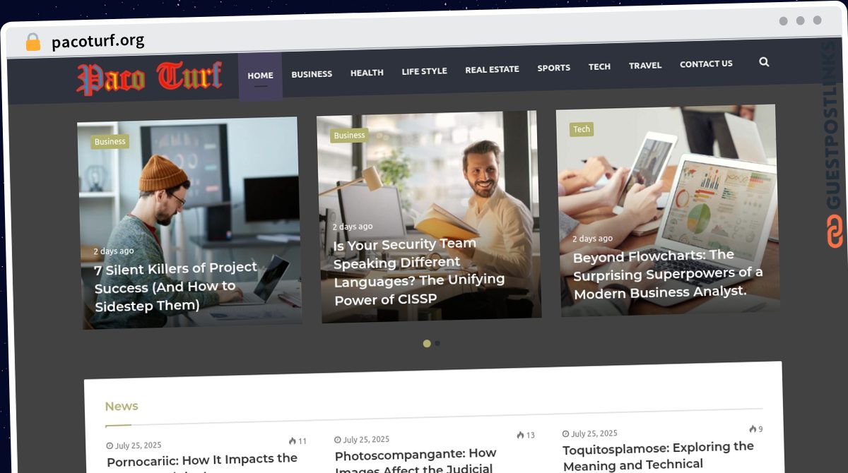 Publish Guest Post on pacoturf.org