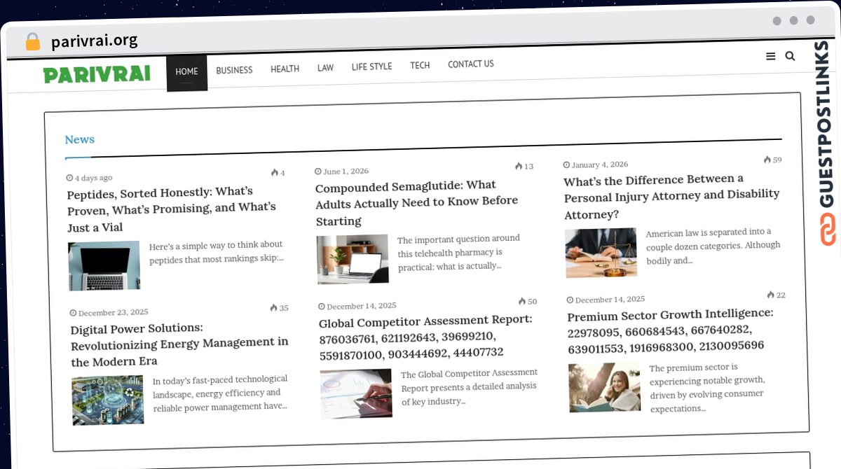 Publish Guest Post on parivrai.org