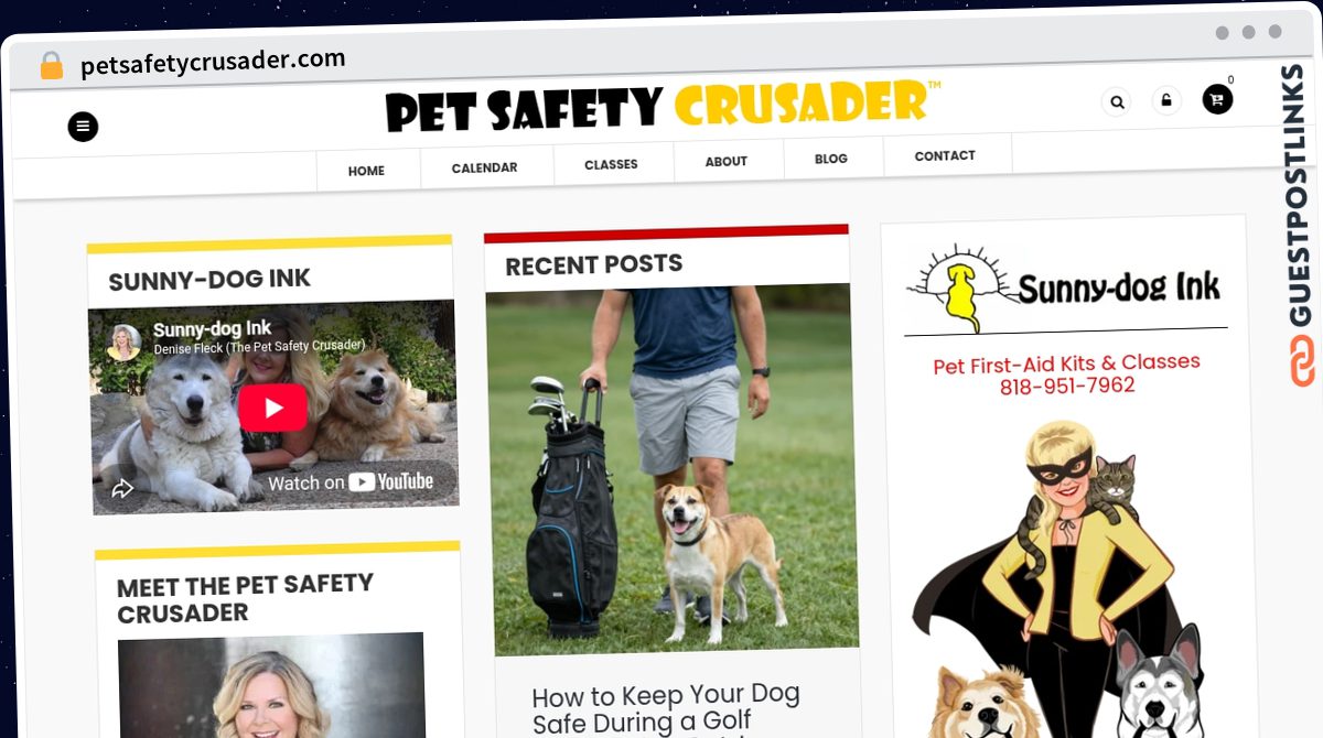 Publish Guest Post on petsafetycrusader.com