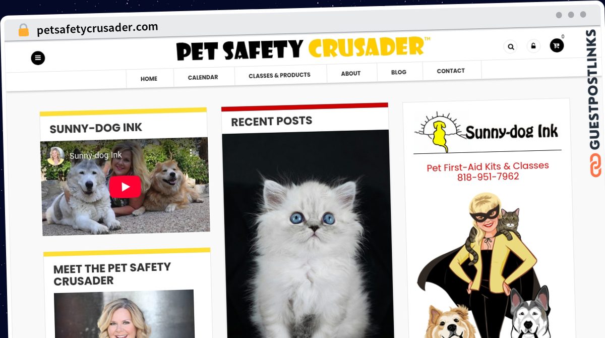 Publish Guest Post on petsafetycrusader.com