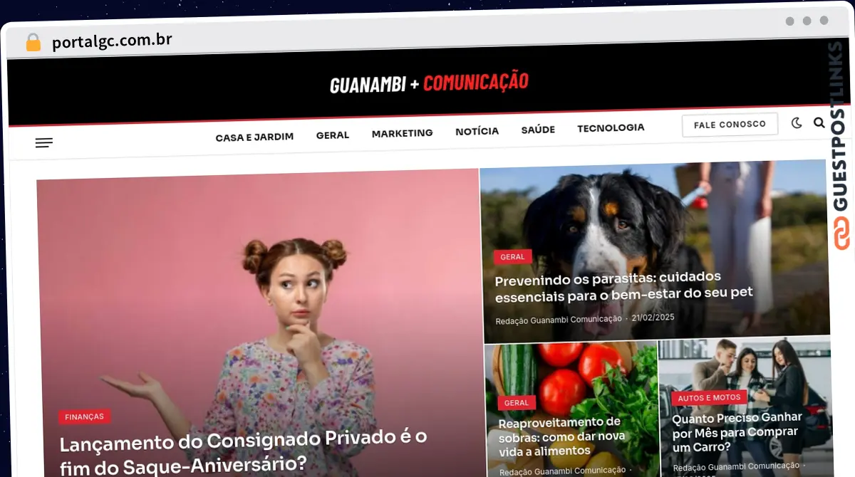 Publish Guest Post on portalgc.com.br