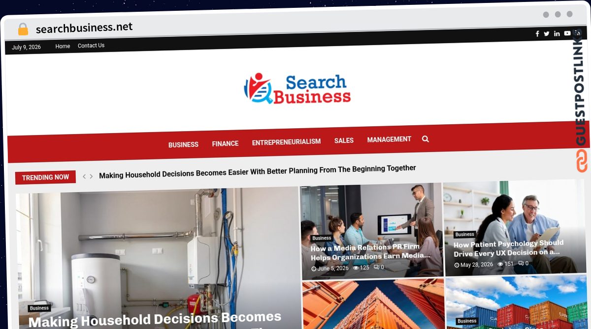 Publish Guest Post on searchbusiness.net