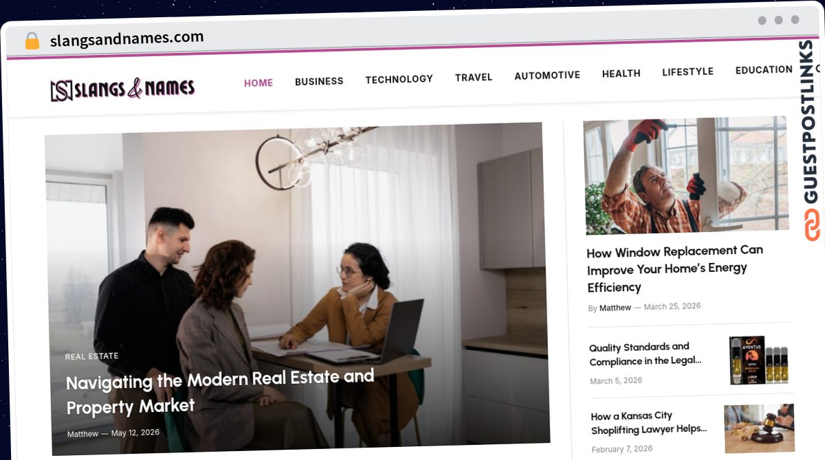 Publish Guest Post on slangsandnames.com