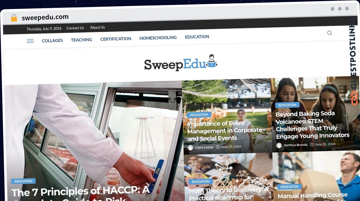 Publish Guest Post on sweepedu.com