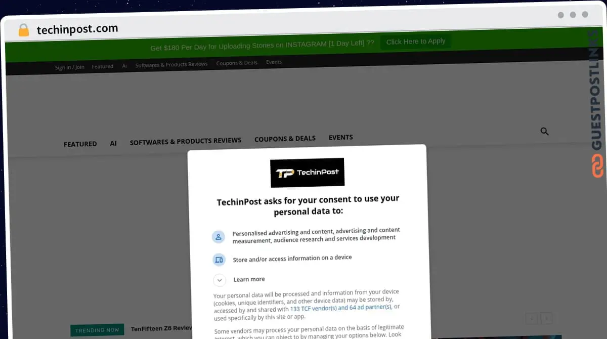 Publish Guest Post on techinpost.com