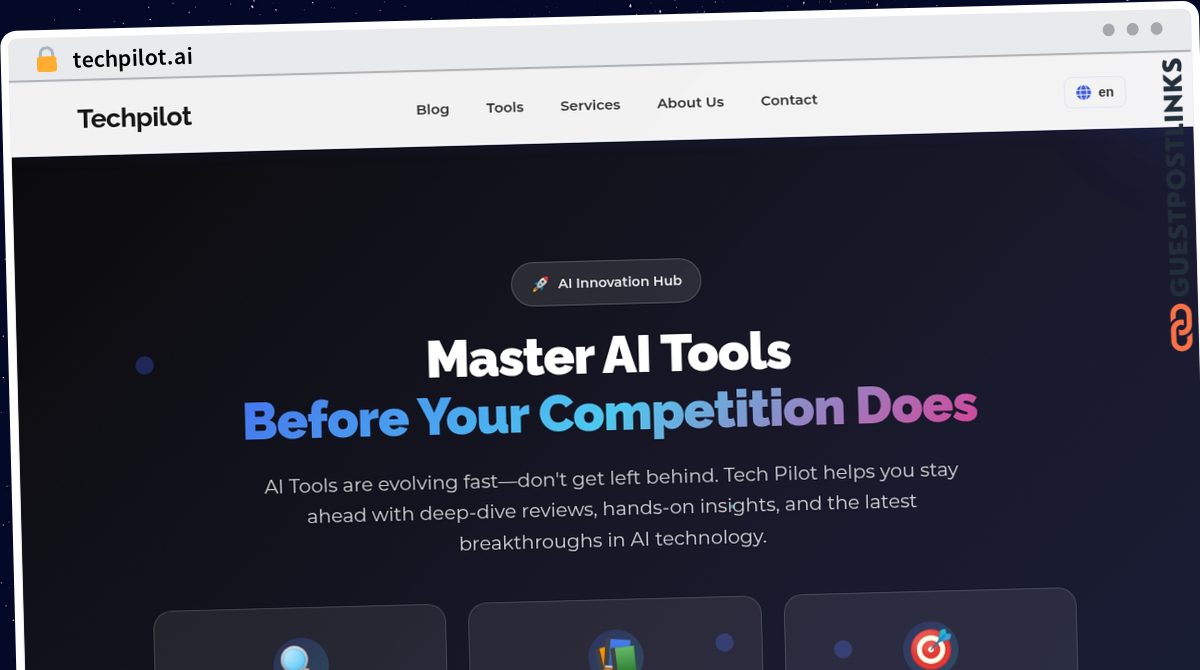 Publish Guest Post on techpilot.ai