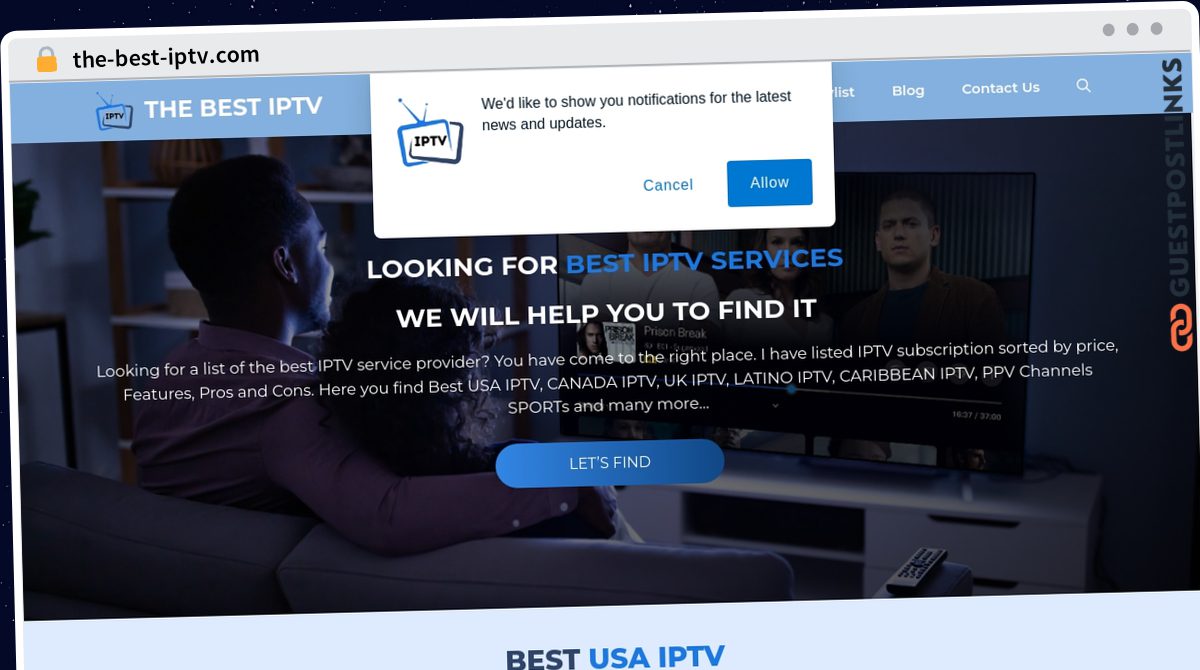Publish Guest Post on the-best-iptv.com
