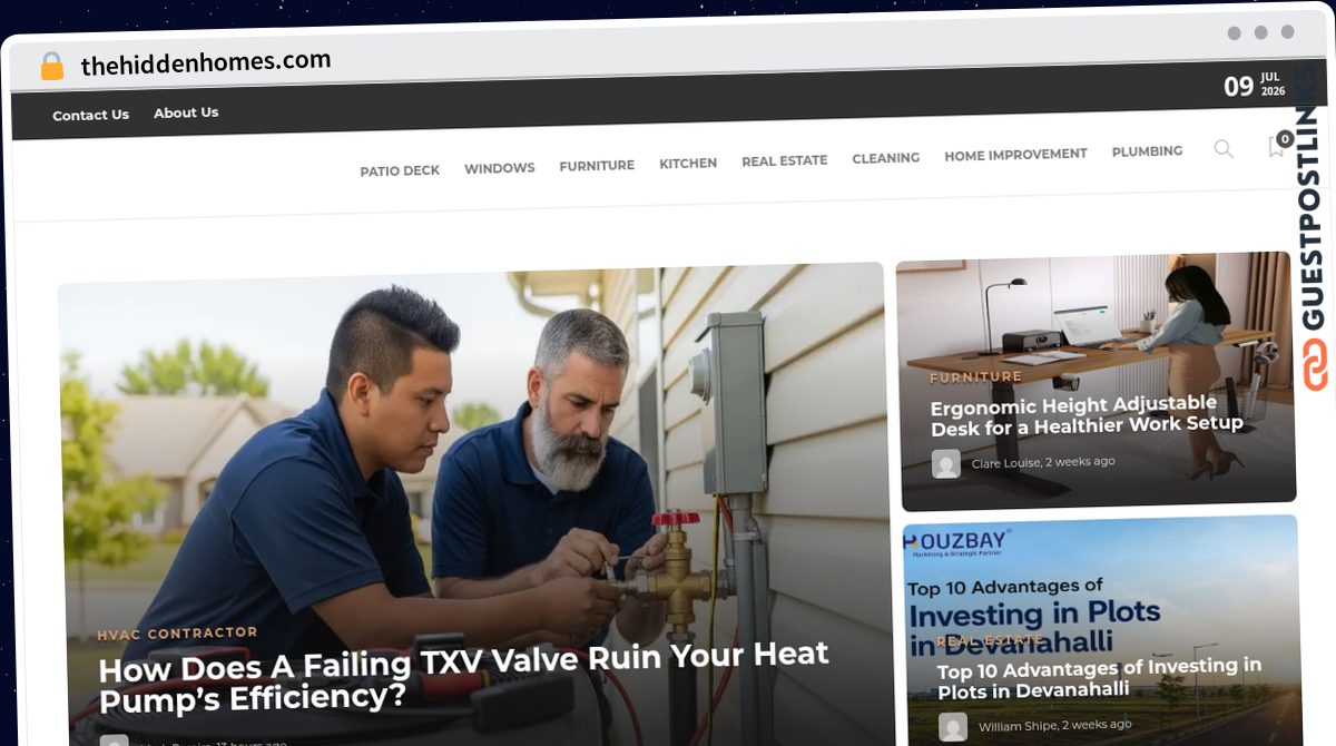 Publish Guest Post on thehiddenhomes.com
