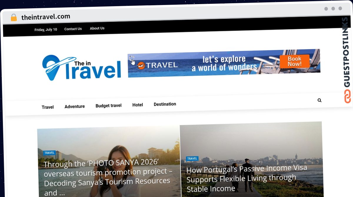 Publish Guest Post on theintravel.com
