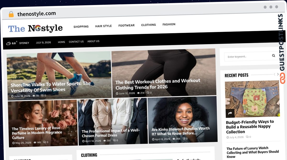 Publish Guest Post on thenostyle.com
