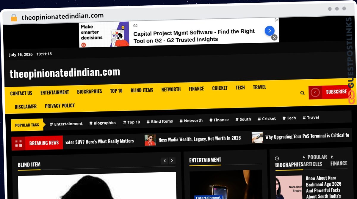 Publish Guest Post on theopinionatedindian.com