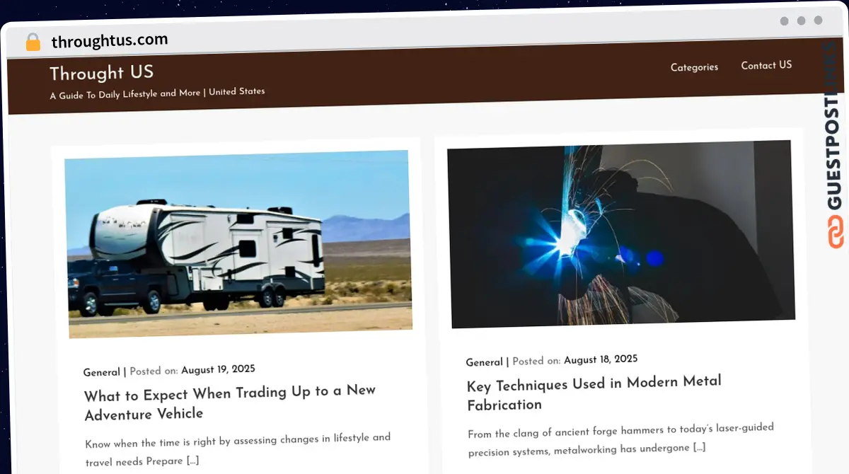 Publish Guest Post on throughtus.com