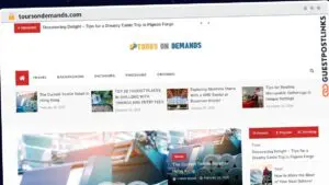 Publish Guest Post on toursondemands.com