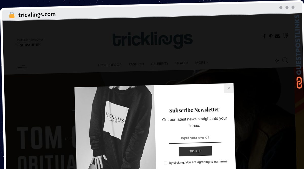 Publish Guest Post on tricklings.com