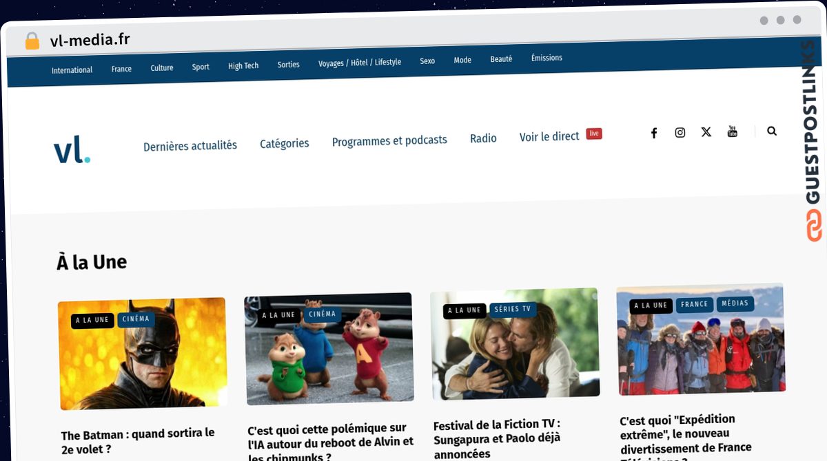 Publish Guest Post on vl-media.fr
