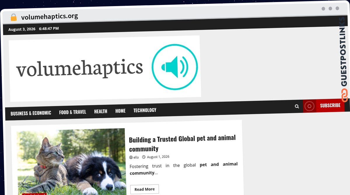 Publish Guest Post on volumehaptics.org