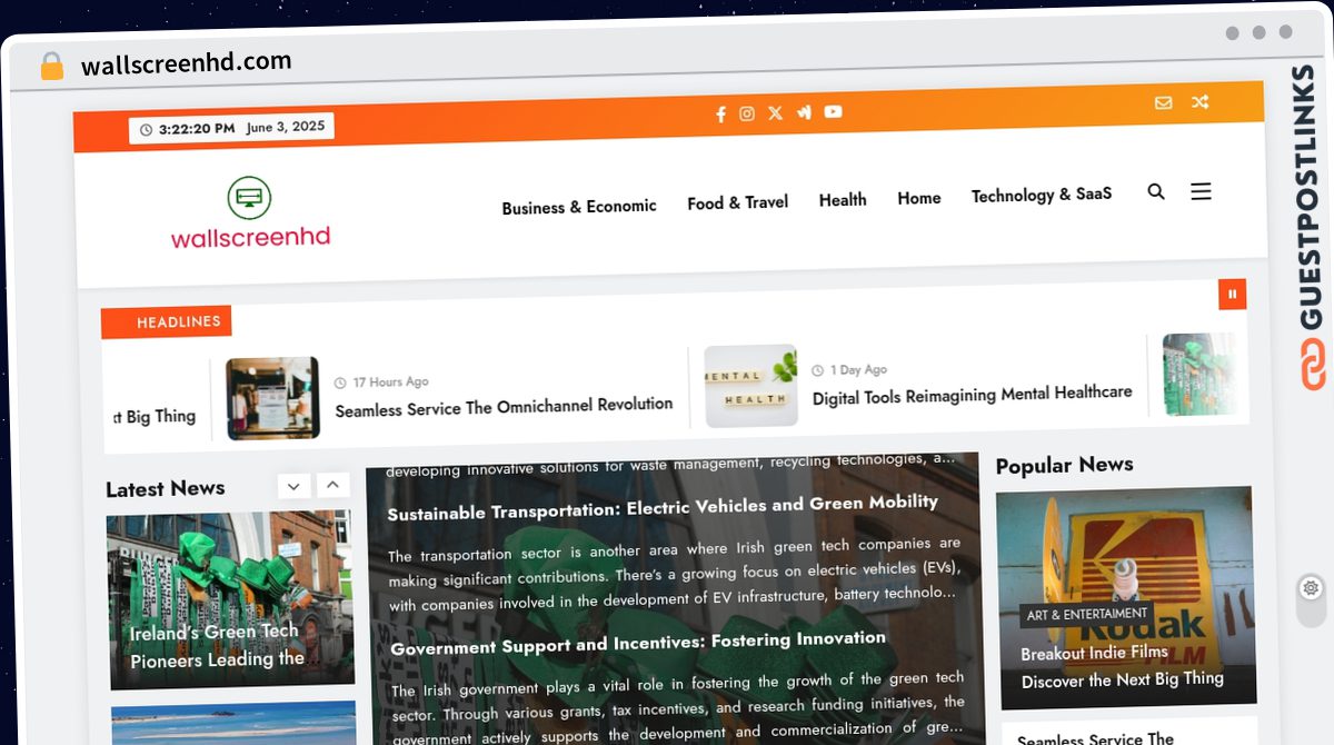 Publish Guest Post on wallscreenhd.com