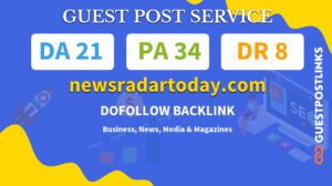 Buy Guest Post on newsradartoday.com