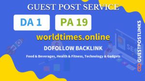 Buy Guest Post on worldtimes.online