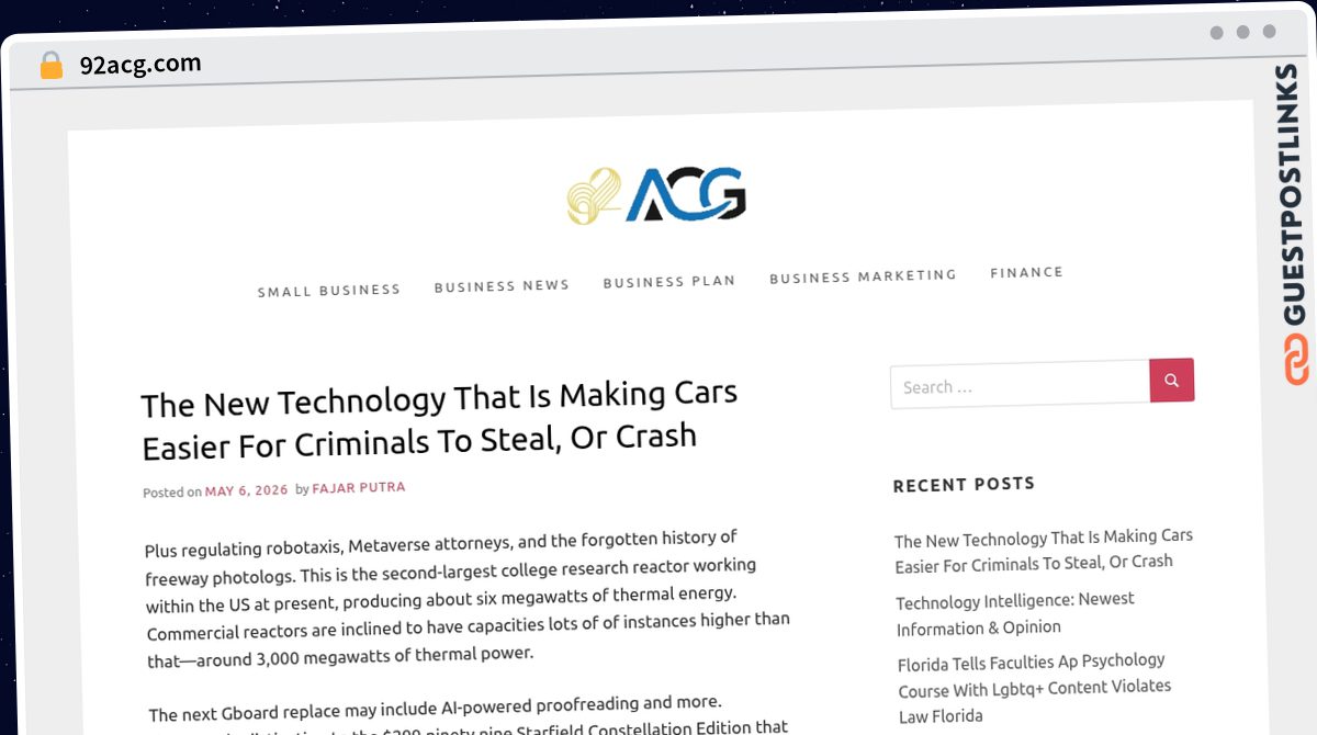 Publish Guest Post on 92acg.com
