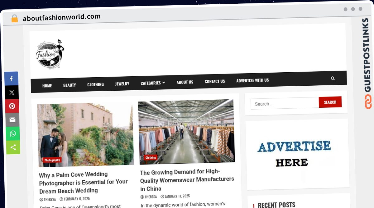 Publish Guest Post on aboutfashionworld.com