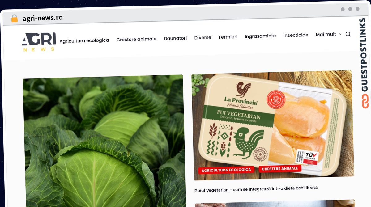 Publish Guest Post on agri-news.ro