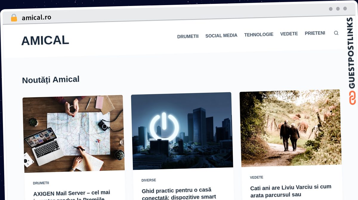 Publish Guest Post on amical.ro