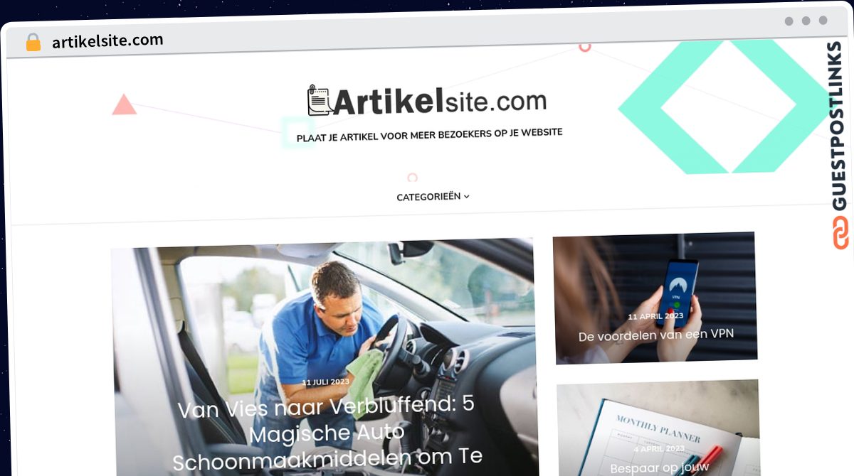 Publish Guest Post on artikelsite.com
