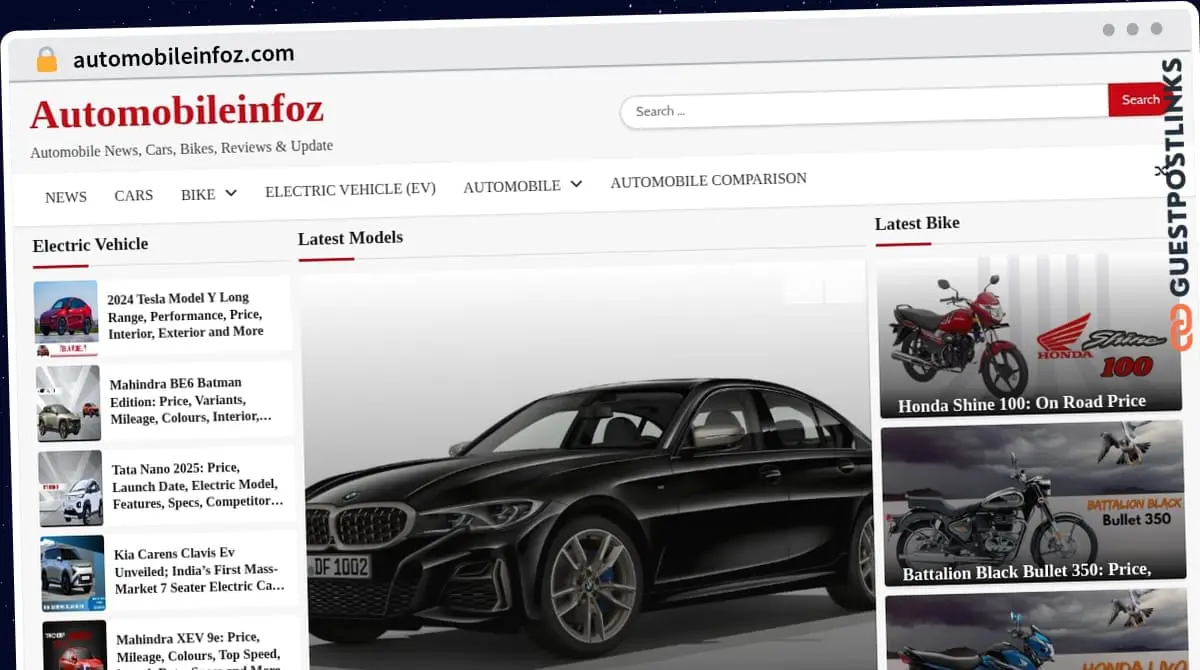 Publish Guest Post on automobileinfoz.com
