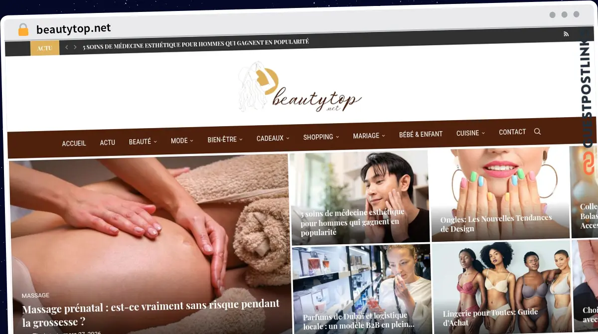 Publish Guest Post on beautytop.net