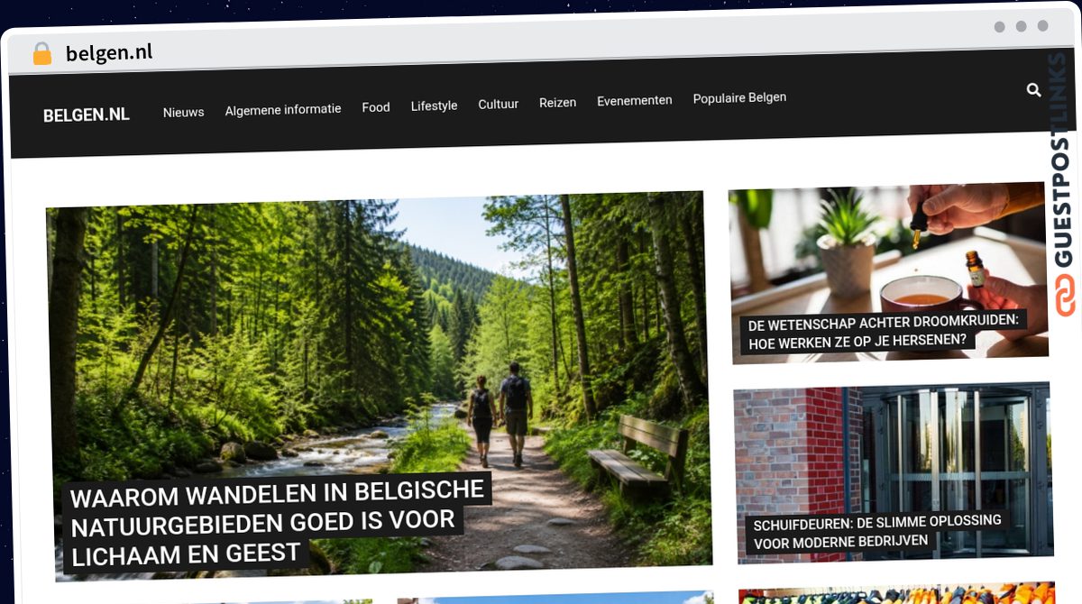 Publish Guest Post on belgen.nl